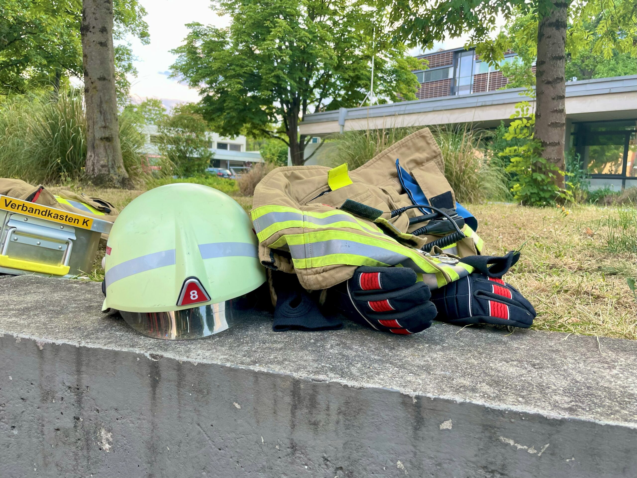 Persönliche Schutzausrüstung eines Feuerwehrangehörigen